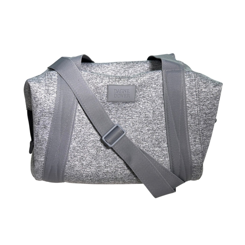 DAGNE DOVER Landon Neoprene Carryall Duffle Bag Heathered Grey Medium
